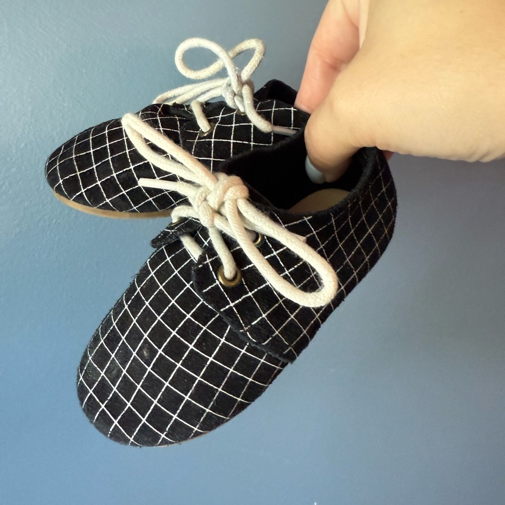 Piper Finn grid Oxford shoes‎